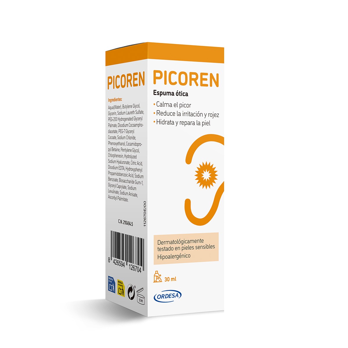 Picoren espuma ótica 30ml